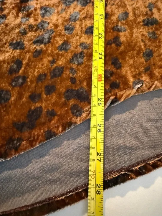 Johnny Was OMbré Cheetah Vělvet Oversized Shirt size M - Picture 10 of 11